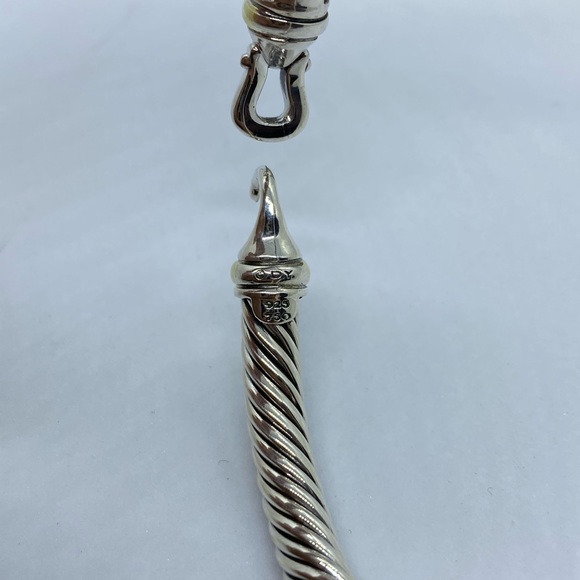 David Yurman cable Buckle 18k Gold 5mm .925 - Picture 4 of 4